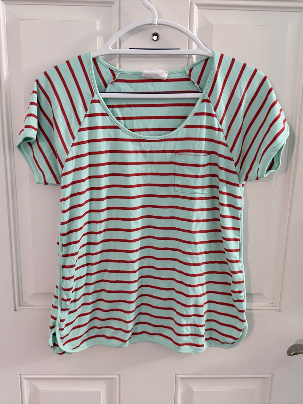 Atlantic-Pacific x Lake Limited Edition Top M | Mint Green Maraschino Stripe